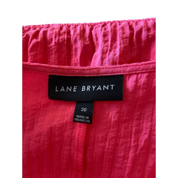 Lane Bryant Women’s Blouse Top Pink SZ 18/20/1X Embellished - Picture 6 of 7